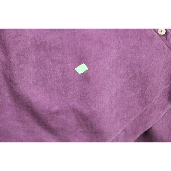 Soft Surroundings Purple Long Roll Tabbed Wrap Top-Size Medium - Picture 6 of 11